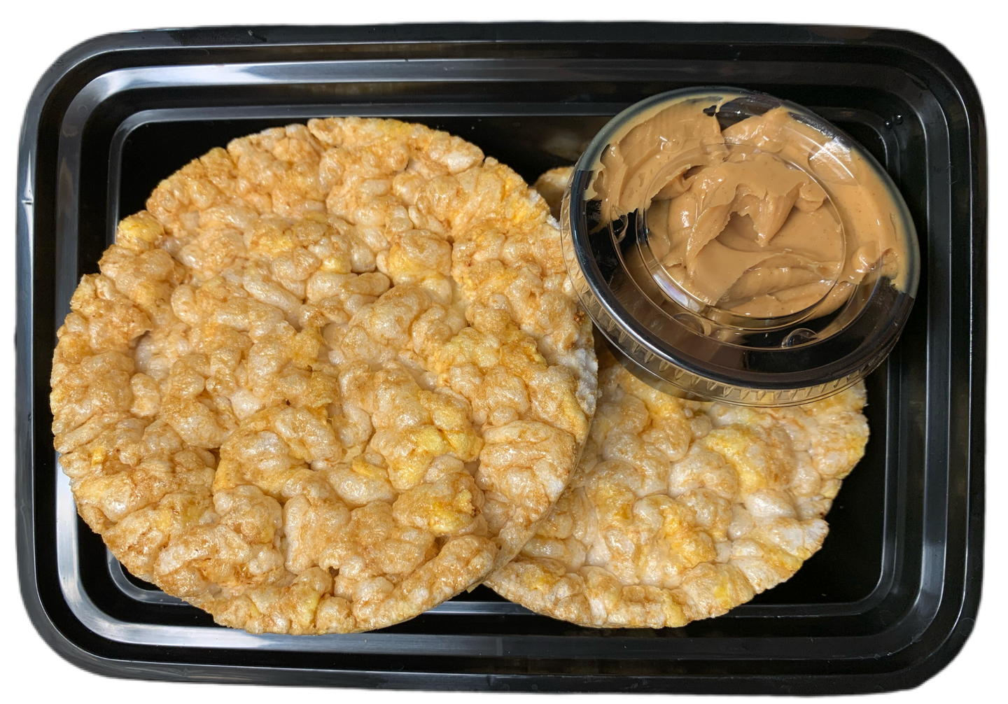 Caramel Rice Cakes and Peanut butter (GF)